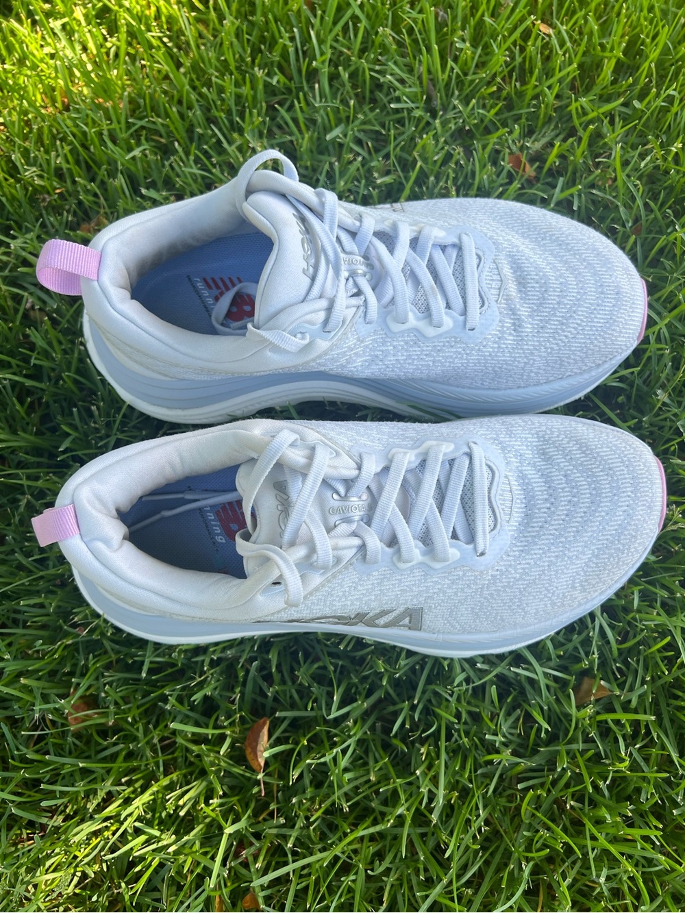 Hoka Gaviota 5 Running Shoe Harbor Mist Rose Gold Grey 8 women - Picture 4 of 16